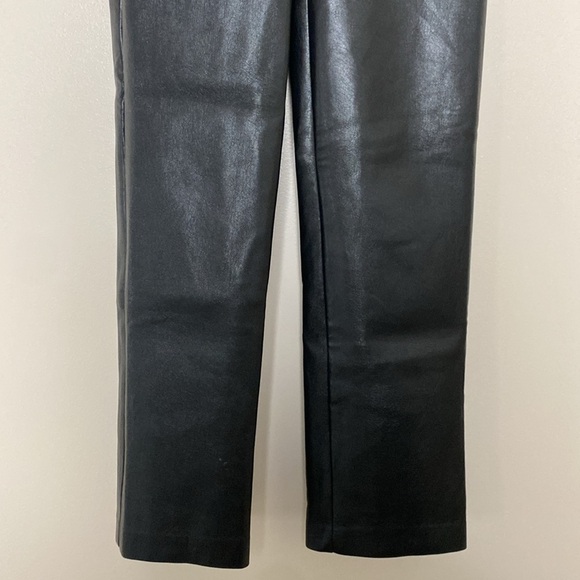 Aritzia Wilfred The Melina Pant High Rise Vegan Leather Black Size 00 - Picture 5 of 16
